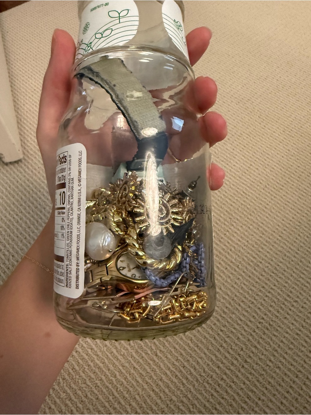Mystery Jewelry Jar- Gold